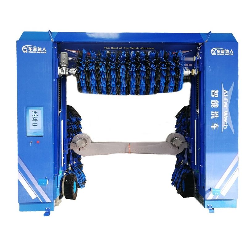 Máquina automática de lavado de autos de color zafiro CF380 con pantalla de anuncios inteligente