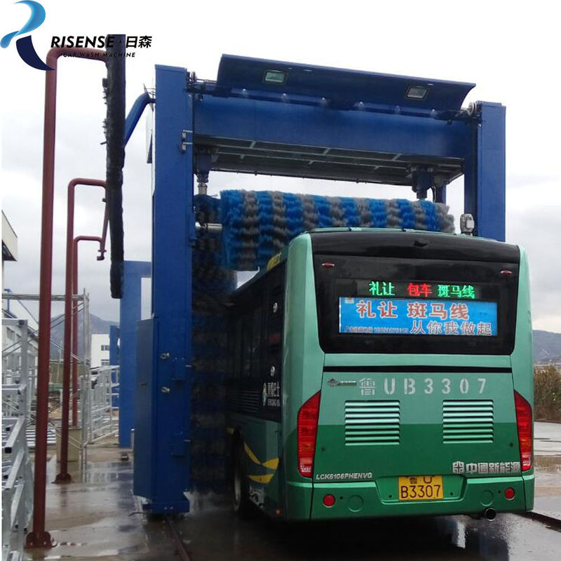 CB-730 Estación de lavado de autobuses o camiones de espuma de portal con cepillos secadores de aire