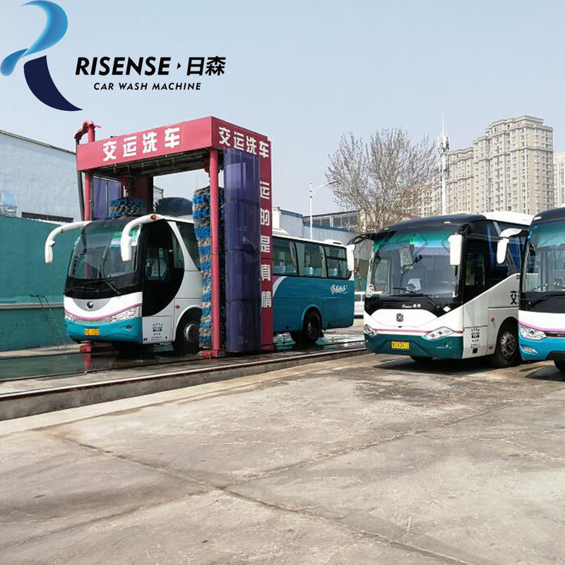 CB-730 Estación de lavado de autobuses o camiones de espuma de portal con cepillos secadores de aire