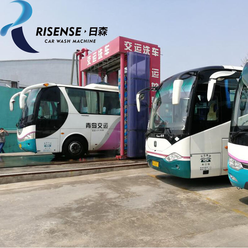 CB-730 Estación de lavado de autobuses o camiones de espuma de portal con cepillos secadores de aire