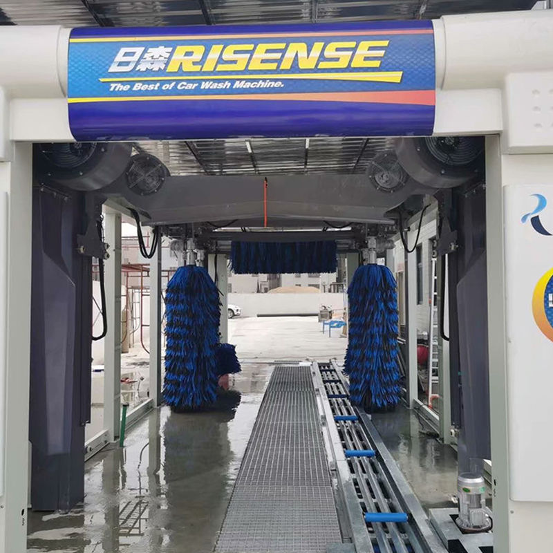 Lavadora automática de túnel con cepillo de 1500W para coches Jeep y autocares