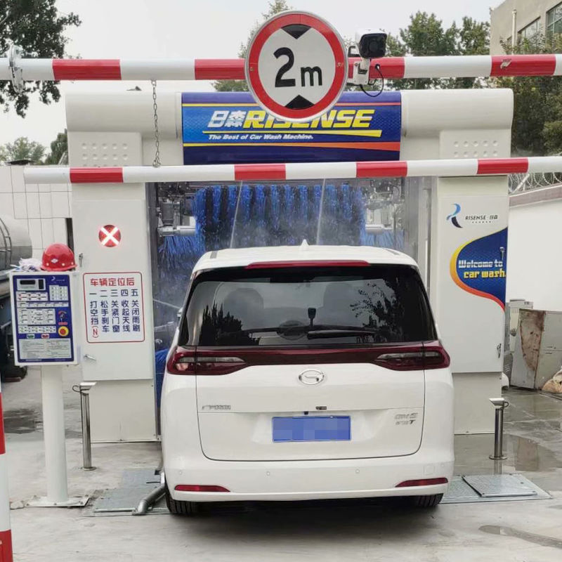 Lavadora automática de túnel con cepillo de 1500W para coches Jeep y autocares