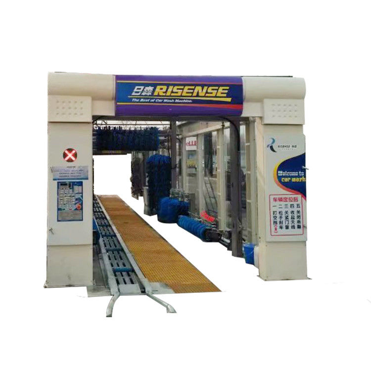 17580*3800*3440mm túnel automático de lavado de autos con 14 cepillos y secador de aire