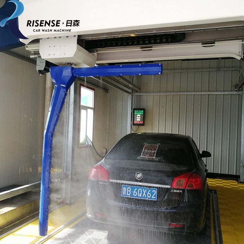 Acero galvanizado en caliente modelo inteligente Risense con 120 bar de alta presión Robot máquina de lavado de coches sin contacto