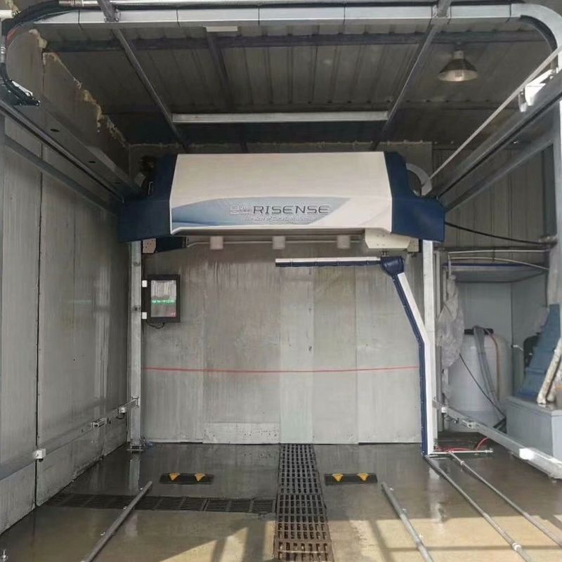 Máquina de lavado de coches sin contacto galvanizada con sistema de secado rápido por aire incorporado