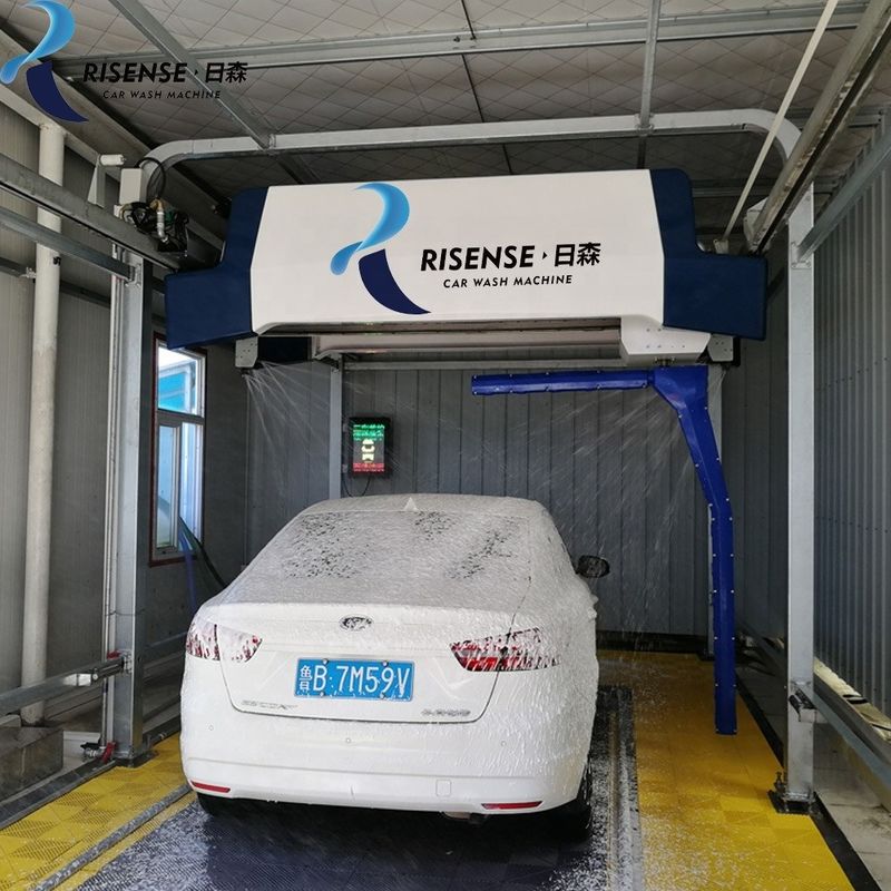 Máquina de lavado de coches sin contacto galvanizada con sistema de secado rápido por aire incorporado