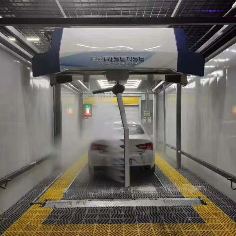 Máquina de lavado de coches sin contacto galvanizada con sistema de secado rápido por aire incorporado