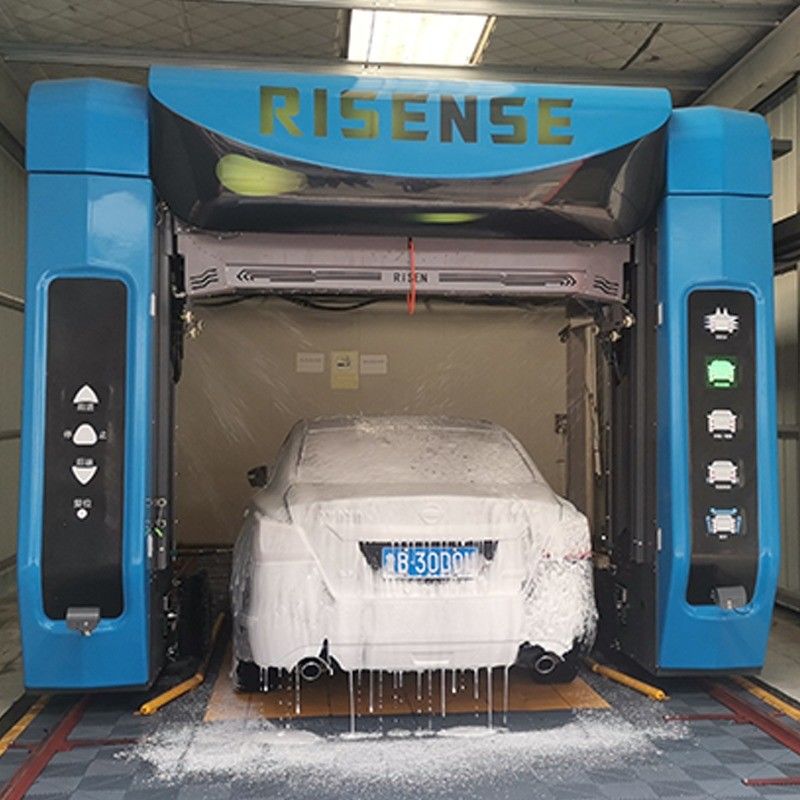Risense doble brazo automático toque completo máquina sin contacto el futuro del lavado de coches