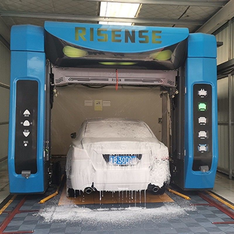Risense doble brazo automático toque completo máquina sin contacto el futuro del lavado de coches
